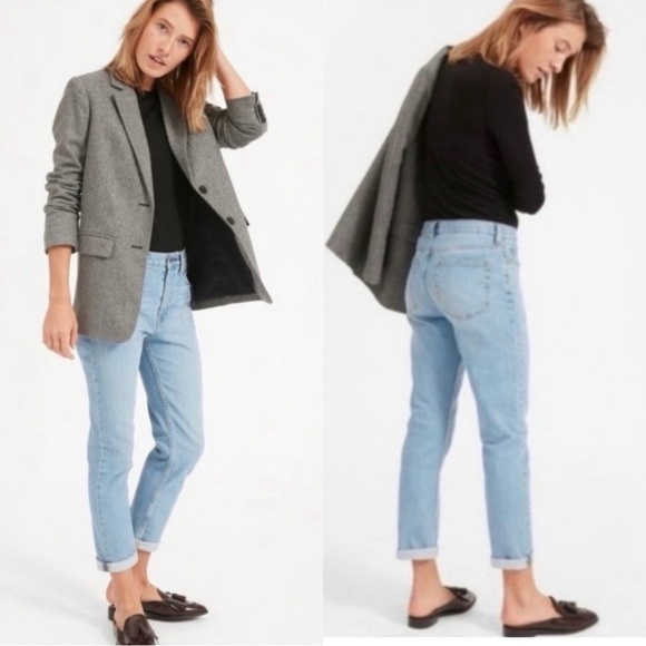 Everlane Denim - EVERLANE Boyfriend Raw Hem Denim Jeans